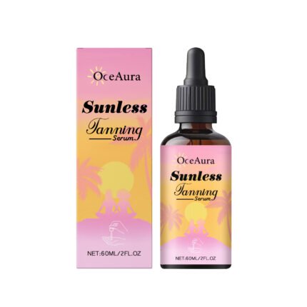 OceAura Tanning-Boosting Serum: A serum for outdoor use that gently moisturizes, helps achieve a sun-kissed tan without sun exposure, leaving the skin with a wheat-colored and radiant glow.