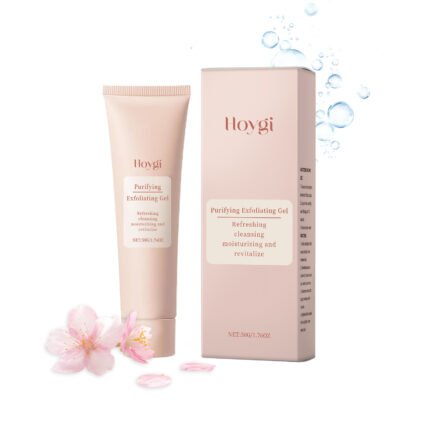 Hoygi Facial Exfoliating Gel  Refreshing, gentle, cleanses facial skin, leaves it delicate, moisturizes, and controls oil for skincare.